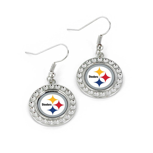 Pendientes con hoyuelos de los Pittsburgh Steelers (FJ-1080) -ER-959-12