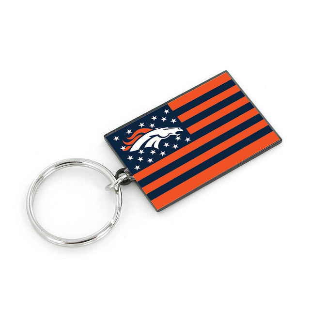 Denver Broncos Americana Flag Keychain -KT-1106-04