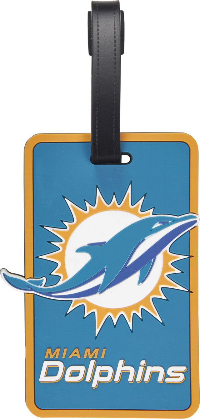 Etiqueta blanda para bolsa de los Miami Dolphins -LS-030-09