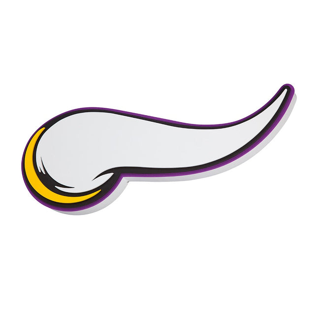 Letrero de pared con el logotipo del equipo Minnesota Vikings (HORN) -FF-595-21-HRN