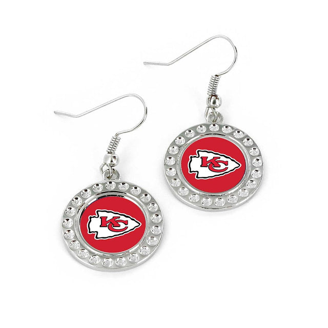 Pendientes con hoyuelos de los Kansas City Chiefs (FJ-1080) -ER-959-07