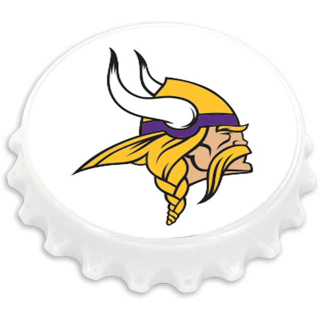 Abridor de botellas magnético con tapa de botella de los Minnesota Vikings (OC) -MG-831-21