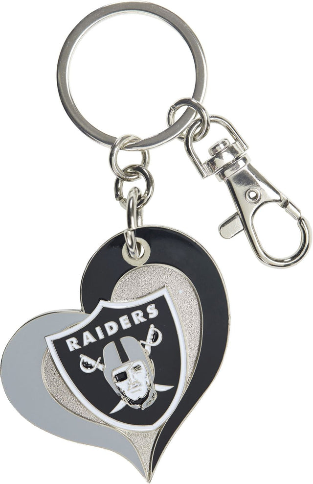 Llavero con forma de corazón de los Raiders de Las Vegas -KT-287-35