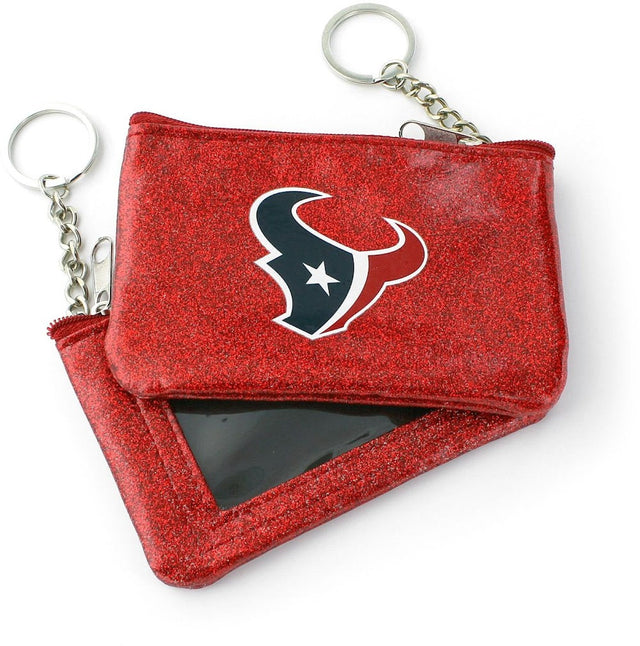 Monedero brillante de los Houston Texans (RED) (OC) -WA-991-32-RD