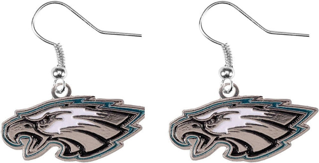 Pendientes colgantes con el logotipo de los Philadelphia Eagles -ER-015-24