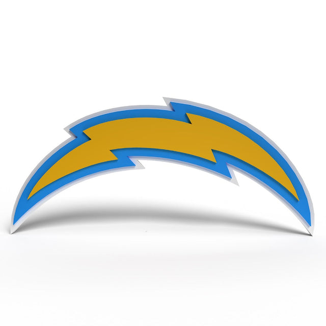 Letrero de pared con el logotipo del equipo Los Angeles Chargers -FF-595-34