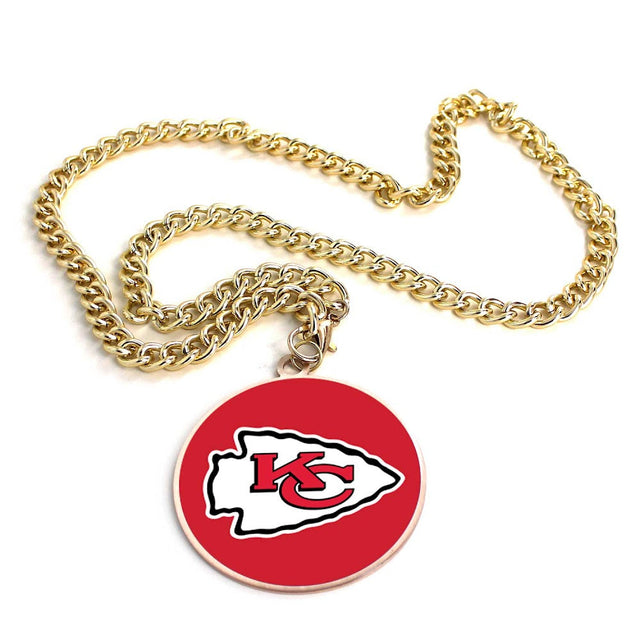 Collar con el emblema del equipo Kansas City Chiefs (ORO) -PD-632-07