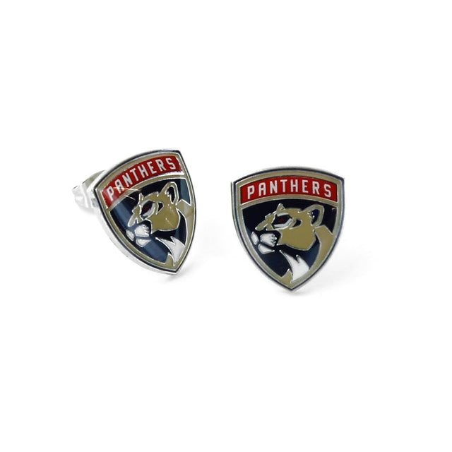 Pendientes con el logo del equipo Carolina Panthers Nhl-Er-094-26