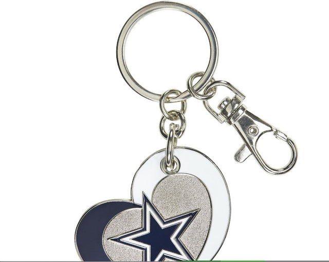 Llavero con forma de corazón de los Dallas Cowboys -KT-287-17