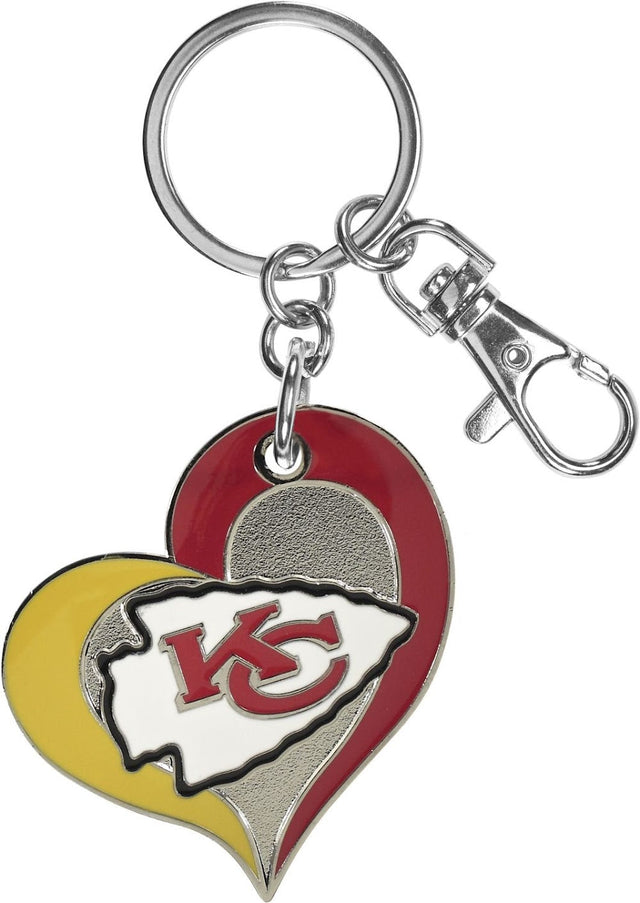 Llavero con forma de corazón de los Kansas City Chiefs -KT-287-07