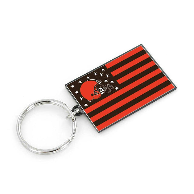 Cleveland Browns Americana Flag Keychain -KT-1106-03