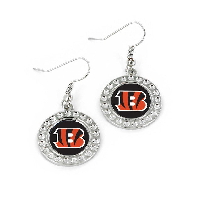 Pendientes con hoyuelos de los Cincinnati Bengals (FJ-1080) -ER-959-02