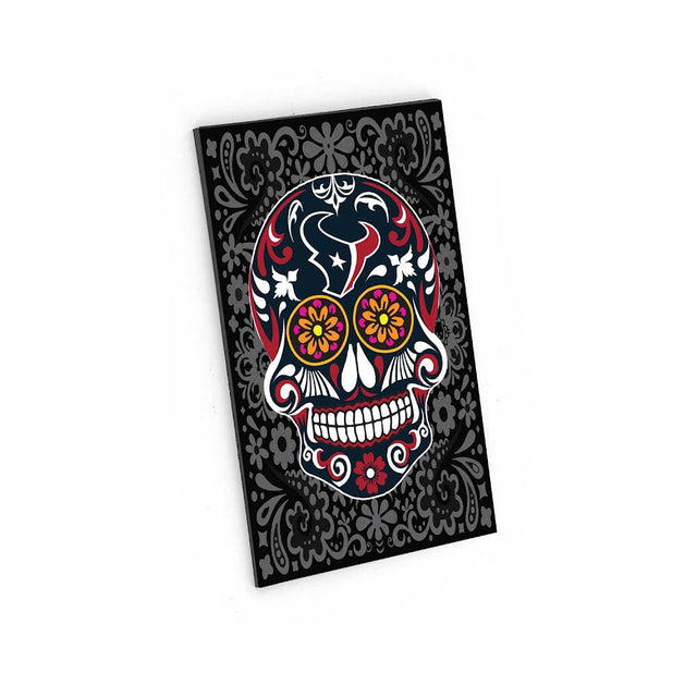 Imán con diseño de calavera de azúcar de los Houston Texans -MG-1188-32