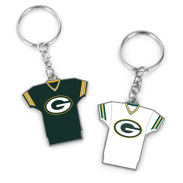 Green Bay Packers Reversible Home/Away Jersey Keychain -KT-1084-19