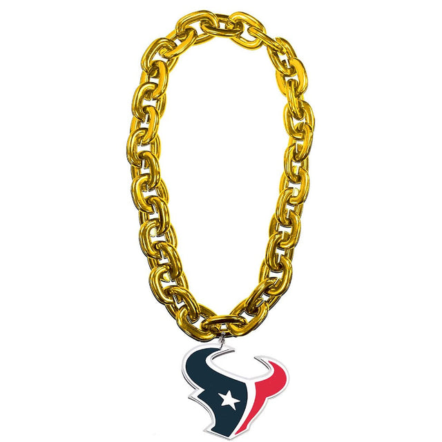 Cadena para fanáticos de los Houston Texans (GOLD) -FF-590-32-GD