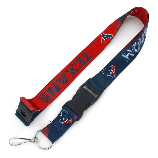 Cordón con diseño de degradado cruzado de los Houston Texans -LN-602-32