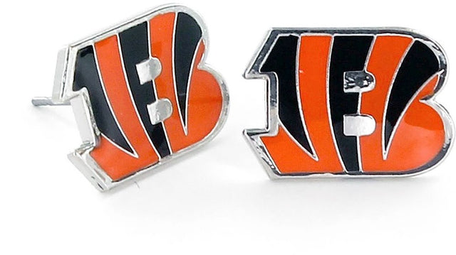 Pendientes con el logotipo de los Cincinnati Bengals -ER-094-02