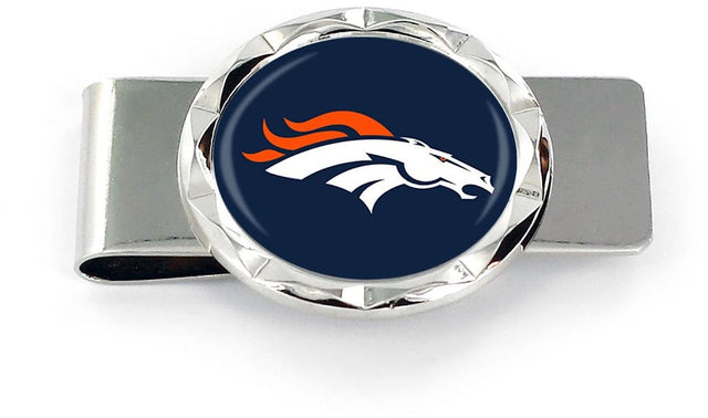 Pinza para billetes con corte de diamante de los Denver Broncos -MC-945-04