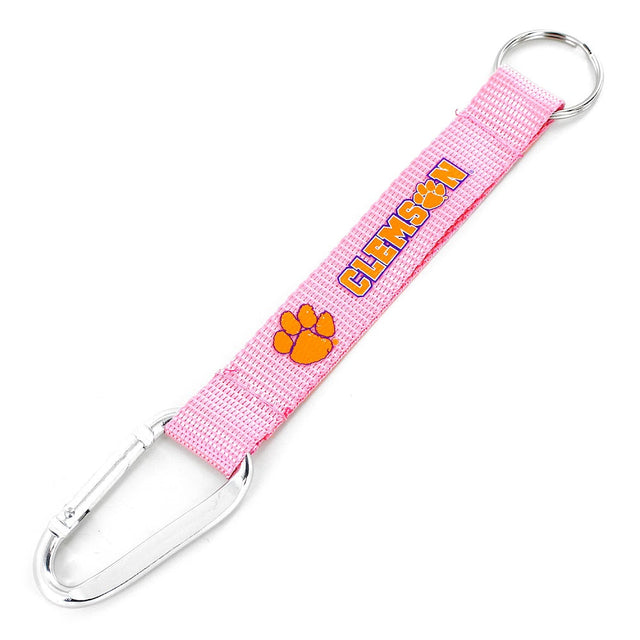 Llavero con mosquetón rosa de los Clemson Tigers (NM) Ccp-Kt-147-06-Pk