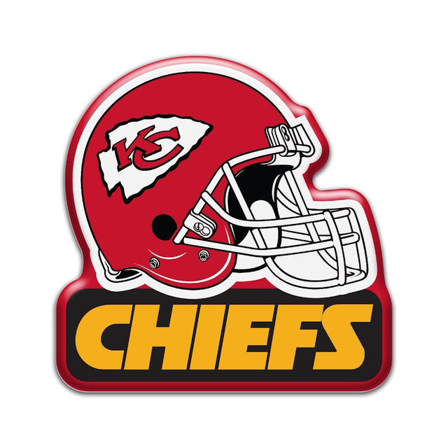 Imán de 3" con forma de casco de fútbol de los Kansas City Chiefs -MG-1067-07