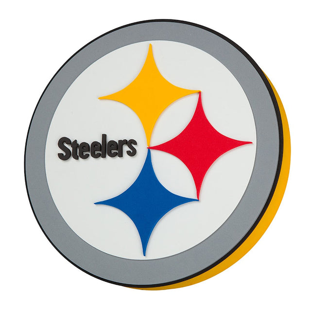 Letrero de pared con el logotipo del equipo Pittsburgh Steelers -FF-595-12