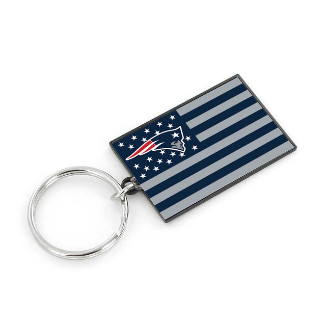 Llavero con la bandera americana de los New England Patriots -KT-1106-10