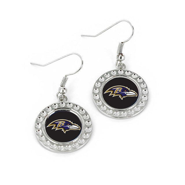 Baltimore Ravens Dimple Earrings (FJ-1080) -ER-959-31