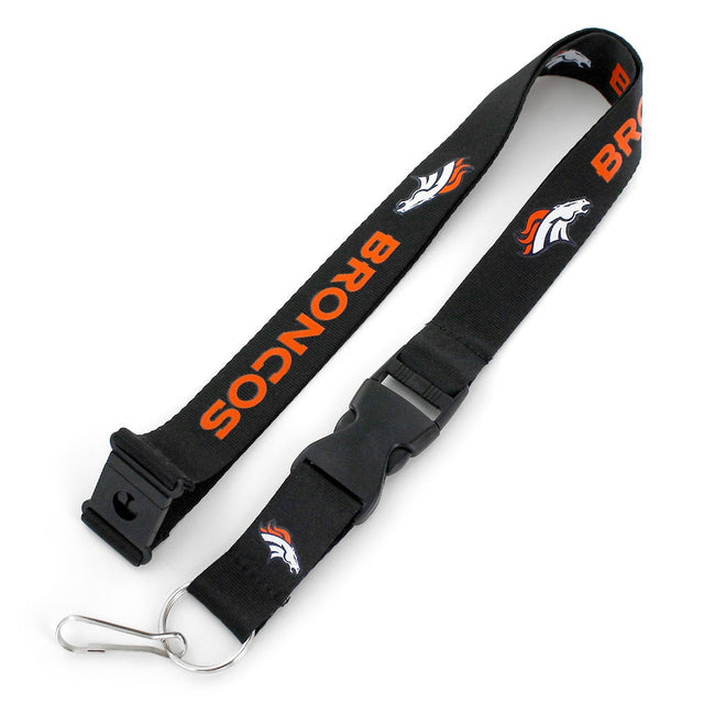 Cordón del equipo Denver Broncos (NEGRO) -LN-095-04-BK