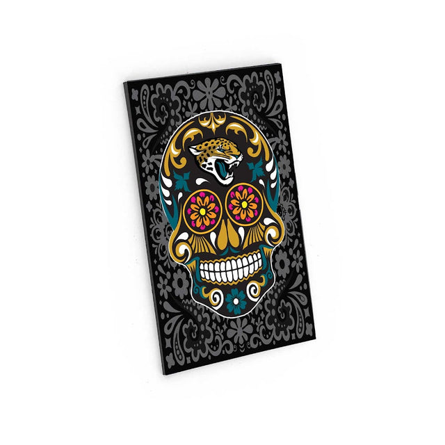 Imán con diseño de calavera de azúcar de los Jacksonville Jaguars -MG-1188-30