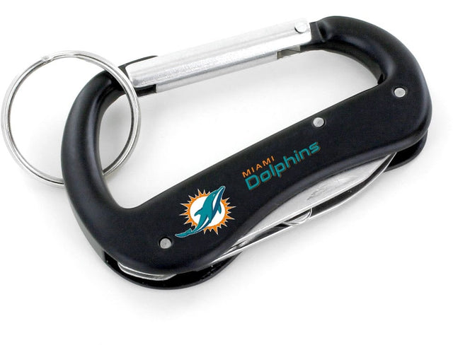 Miami Dolphins Carabiner Multi Tool Keychain (SP) -KT-1000-09