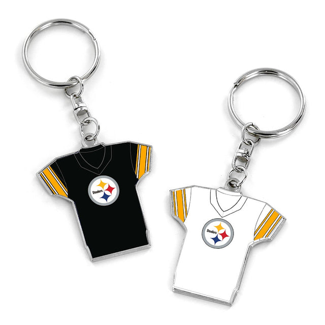 Llavero reversible con la camiseta local y visitante de los Pittsburgh Steelers -KT-1084-12