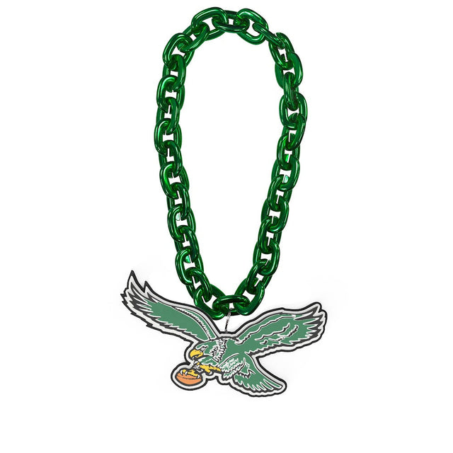 Cadena para fanáticos con el logotipo del águila retro "GREEN" de los Philadelphia Eagles (VERDE) -FF-590-24-THB-A-GR