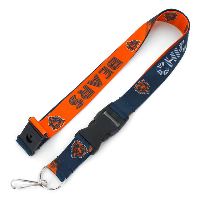 Cordón con diseño de degradado cruzado de los Chicago Bears -LN-602-16