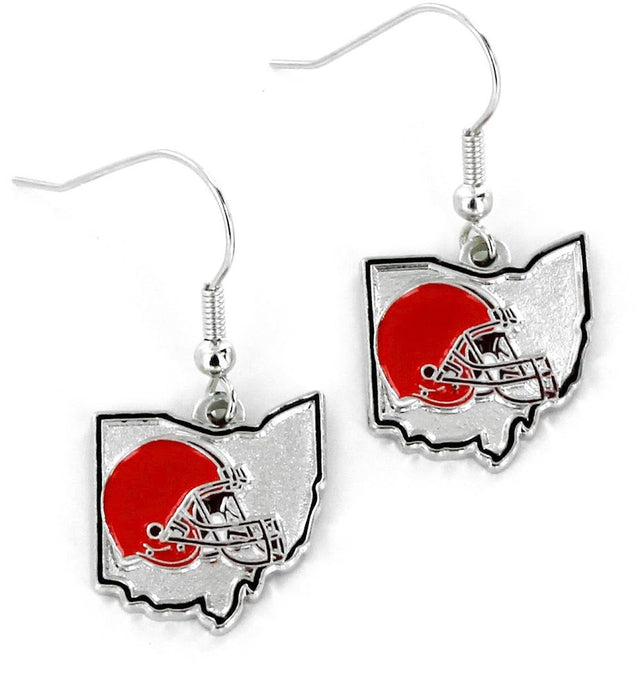 Cleveland Browns - State Design Earrings -ER-469-03