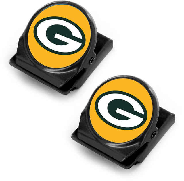 Green Bay Packers Gold Logo 2-Pk Memo Clip Magnet -MG-1135-19