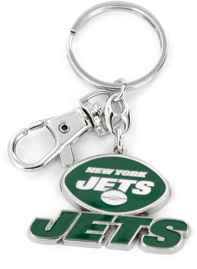 Llavero de peso pesado con el logotipo del equipo New York Jets -KT-091-11