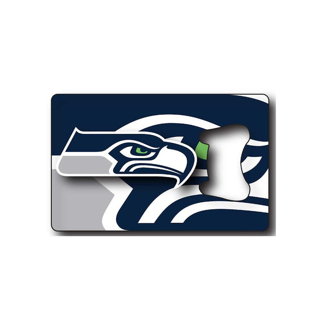 Imán para abrir botellas con forma de tarjeta de crédito de los Seattle Seahawks -BK-1179-14