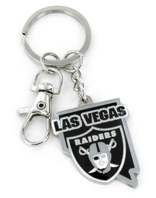 Las Vegas Raiders "LV" Heavyweight State Design Keychain -KT-473-35-LV