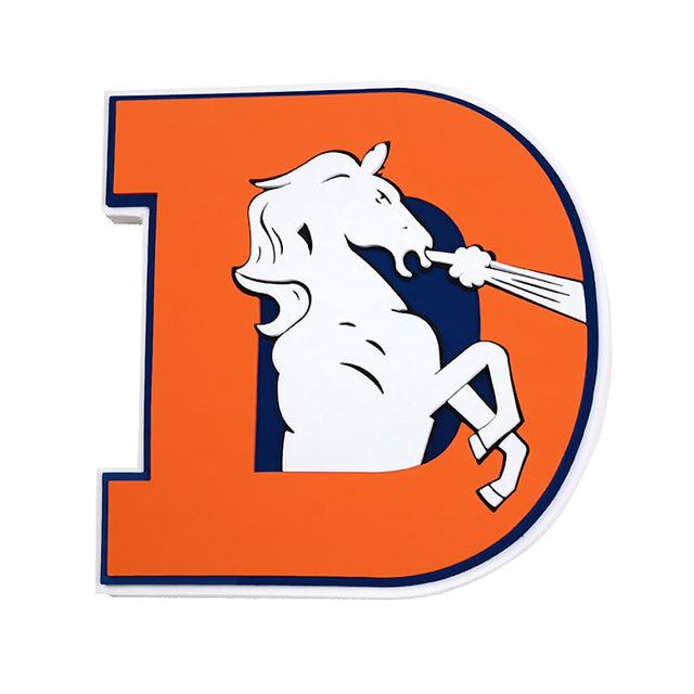 Denver Broncos Throwback Wall Sign -FF-595-04-THB