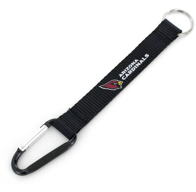 Arizona Cardinals Black Carabiner Lanyard Keychain (NM) -KT-147-25-BK