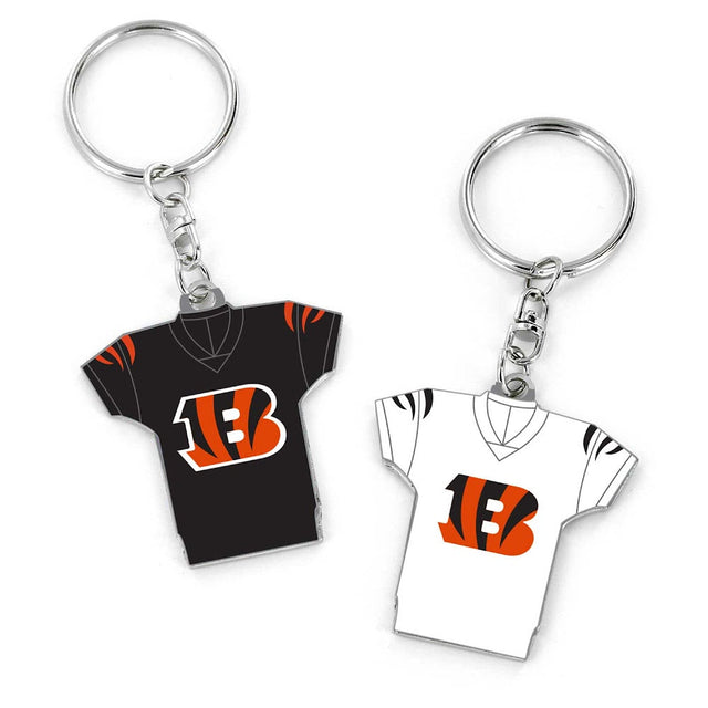 Llavero reversible de la camiseta local/visitante de los Cincinnati Bengals -KT-1084-02