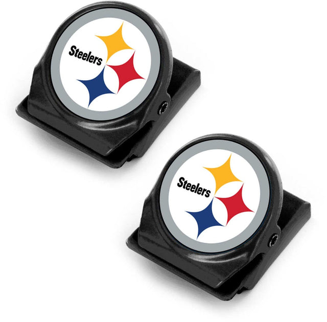 Clip magnético para notas de los Pittsburgh Steelers, paquete de 2 -MG-1135-12