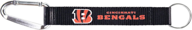 Llavero con mosquetón de los Cincinnati Bengals (NEGRO) -KT-147-02