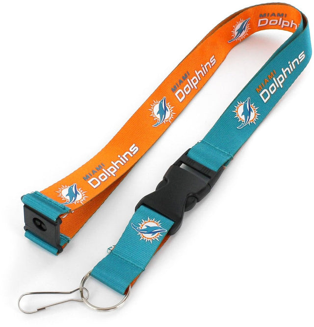 Cordón reversible Miami Dolphins (azul verdoso/naranja) -LN-162-09