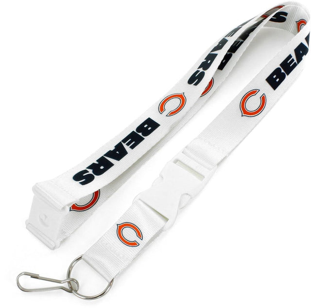 Cordón del equipo Chicago Bears (BLANCO con hebilla blanca) -LN-095-16-WH