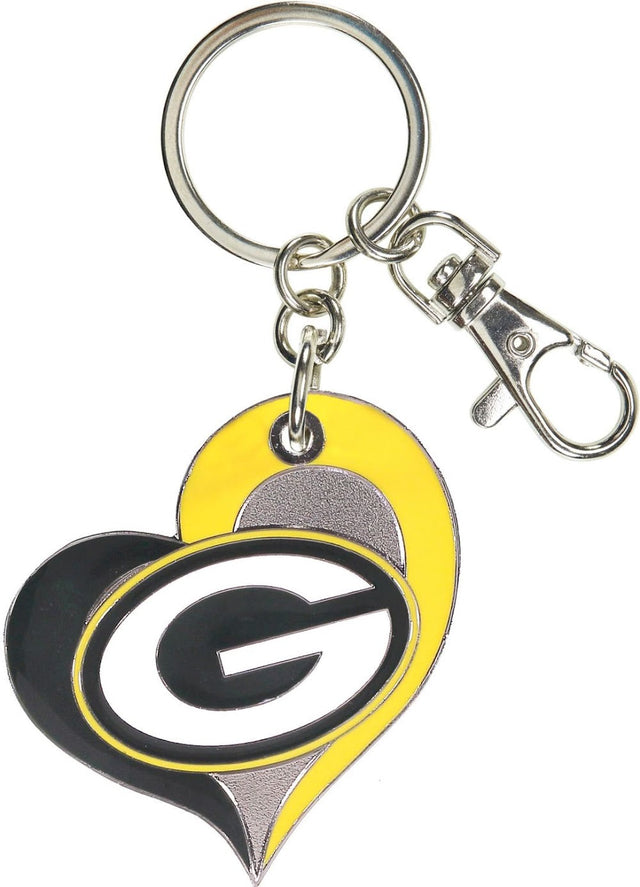 Llavero con forma de corazón de los Green Bay Packers -KT-287-19