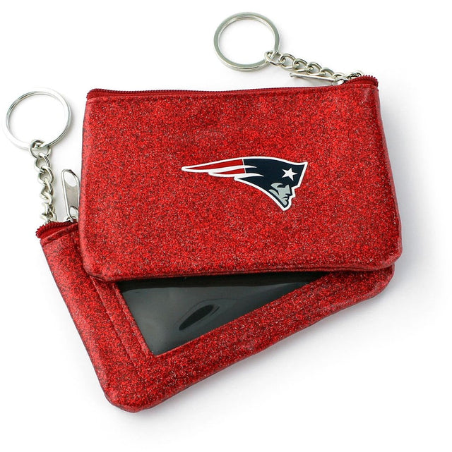 New England Patriots (RED) Sparkle Coin Purse (OC) -WA-991-10-RD