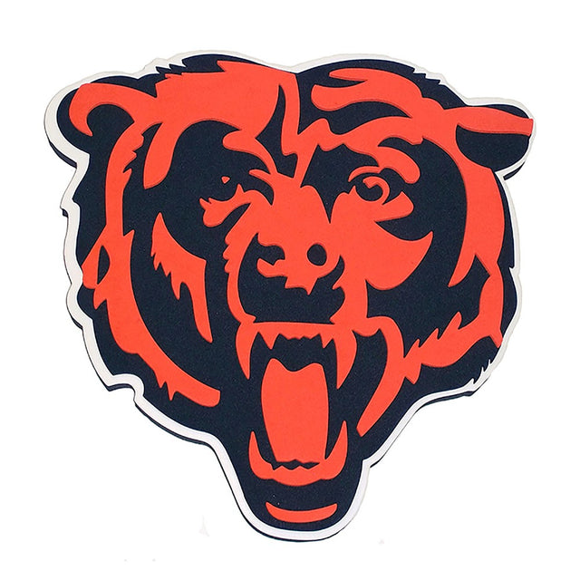 Letrero de pared con el logotipo del equipo Chicago Bears (cabeza de OSO) -FF-595-16-BHD