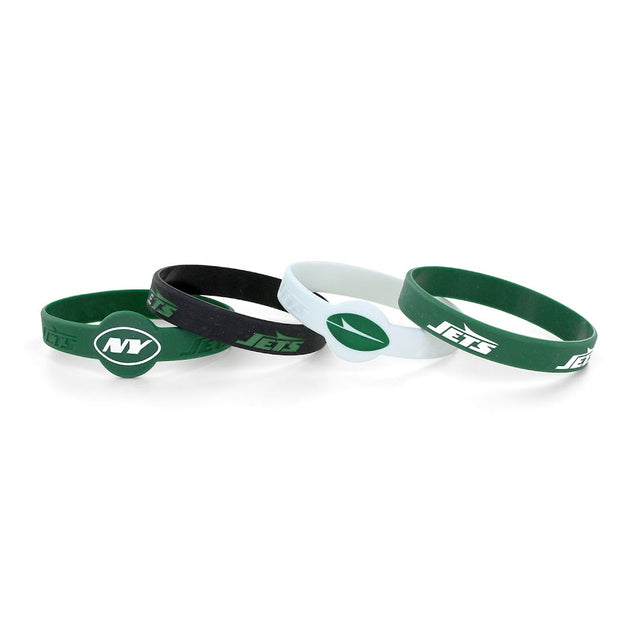 New York Jets Silicone Bracelet (4-PACK) -BC-283-11