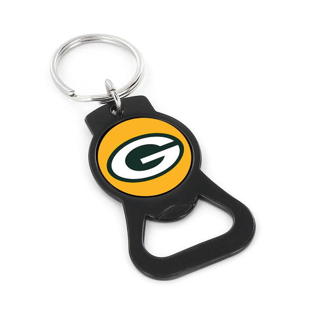 Green Bay Packers (BLACK) Bottle Opener Keychain -BK-702-19-BK